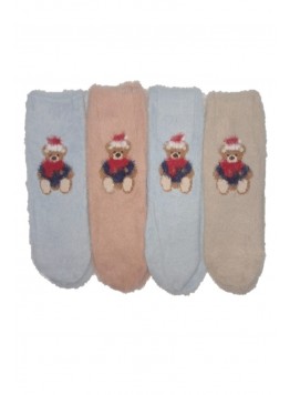 Set de 4 sosete pufoase pentru copii